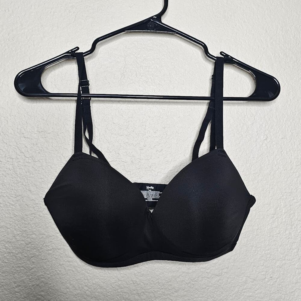 Kindly black wireless padded comfort bra Women's size 34D